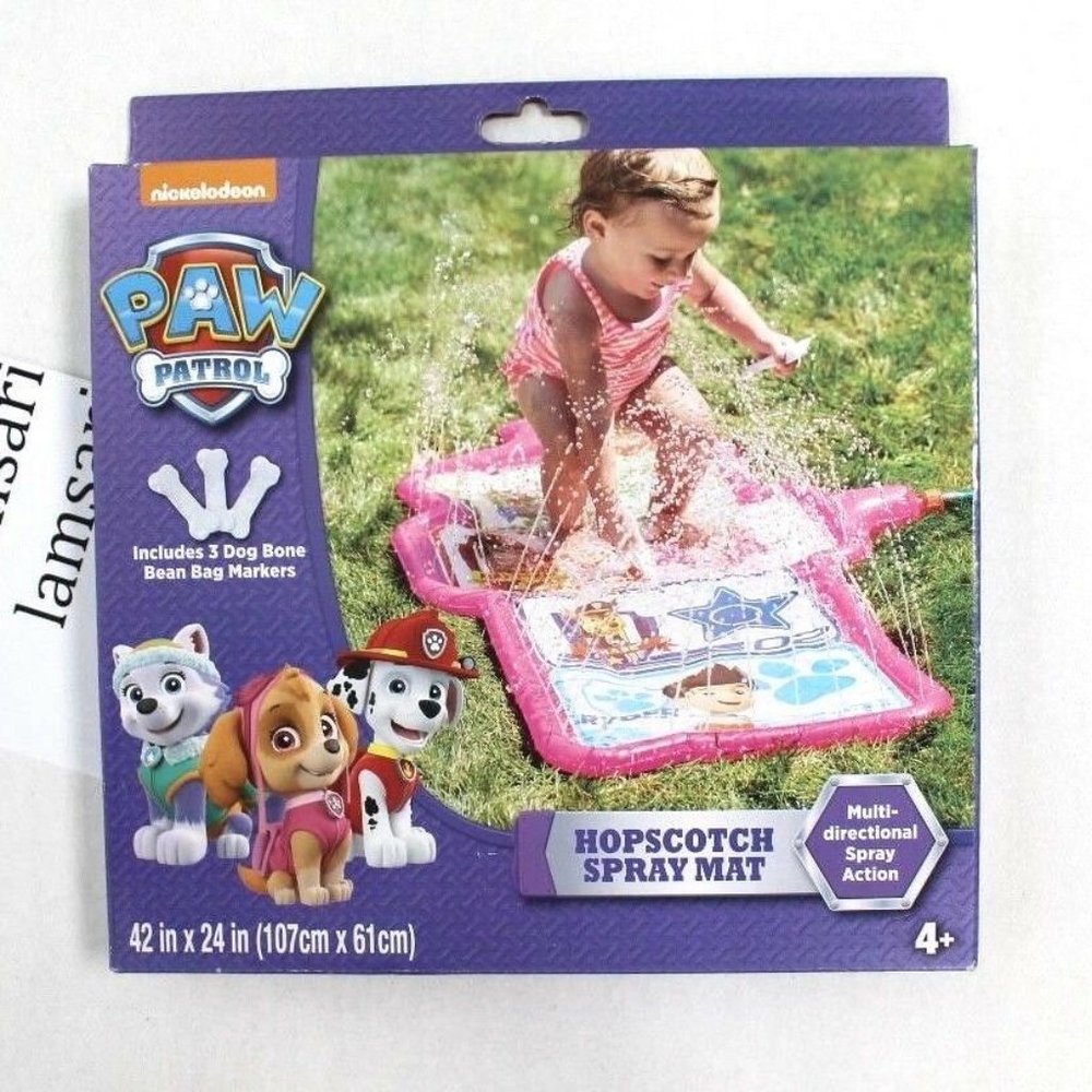Paw Patrol Hopscotch Water Spray Mat Pink
